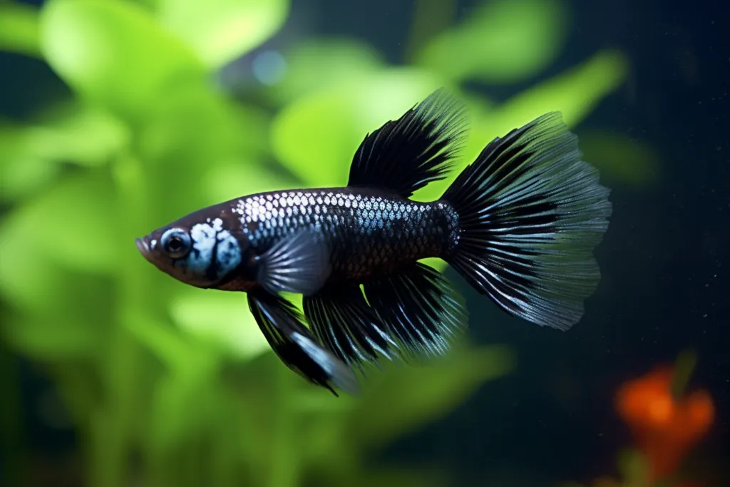Black Blue Moscow Guppies
