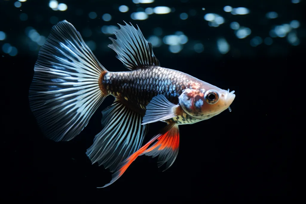 Physical characteristics of female guppies