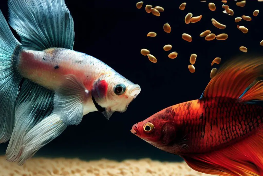 Similarities between the guppy and betta nutritional needs