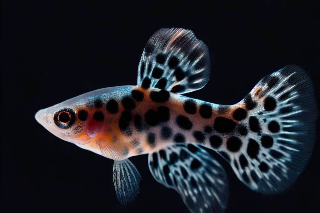 How to Prevent Color Loss in Guppy Fish - lepard guppy