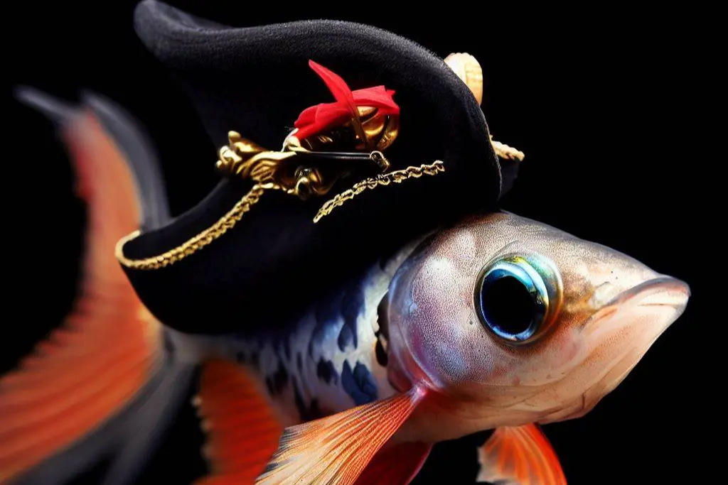 Playful and Punny Names For Guppy Fish: Pirate Guppy