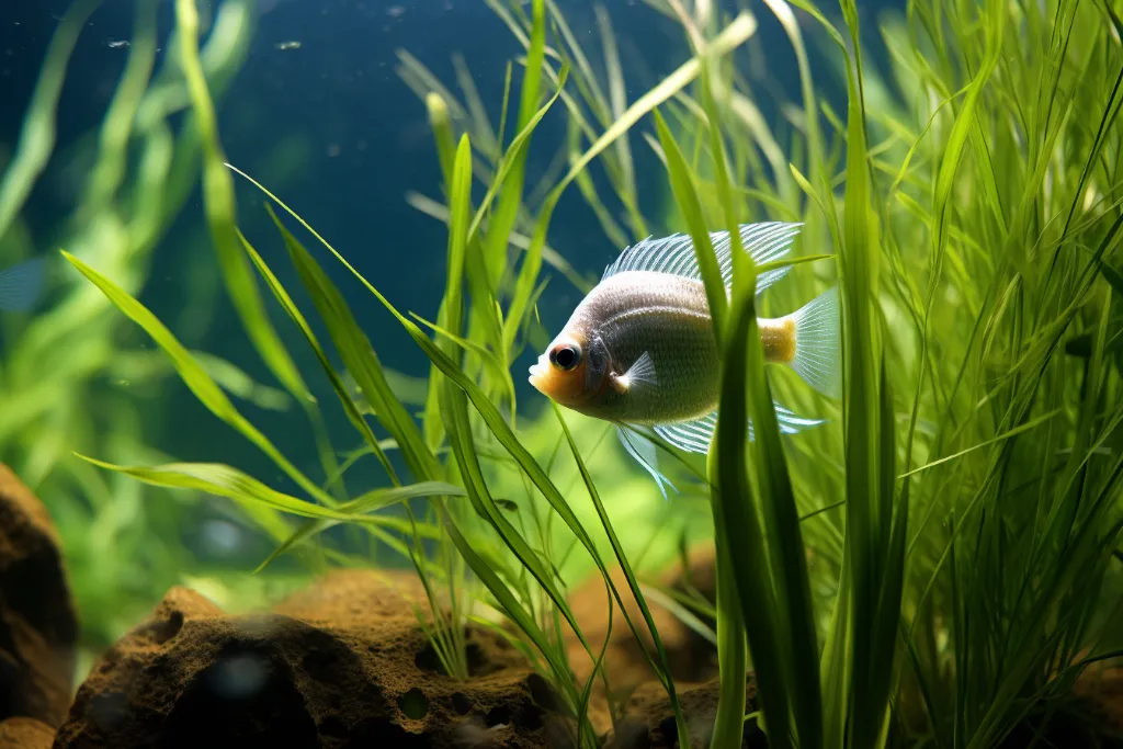 Provide Hiding Spots for angelfish - compatible plants