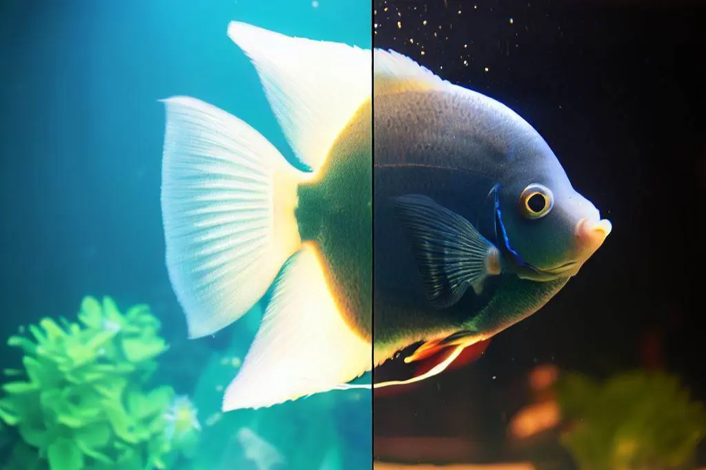 Establishing a consistent photoperiod is essential for angelfish. In their natural habitat, angelfish experience a gradual transition from daylight to darkness.