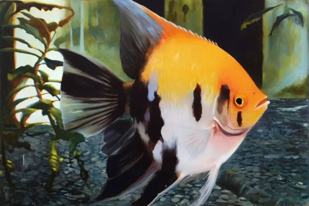How to Choose the Right Angelfish Variety for Your Aquarium - blushing koi angelfish