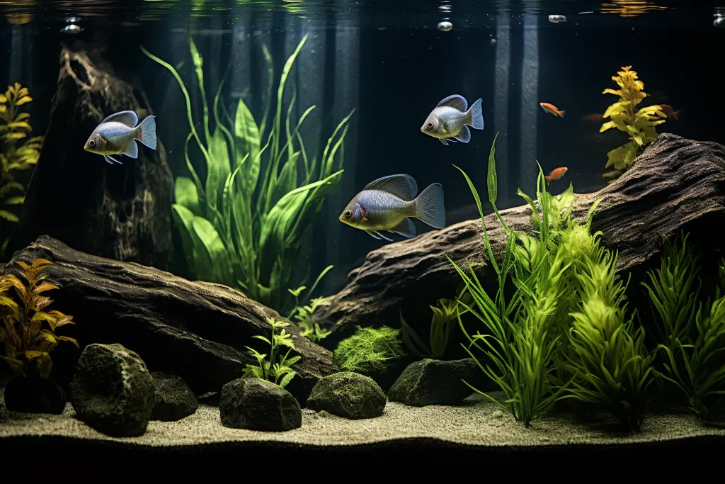 Can betta fish be kept with angelfish and cichlids? - provide hiding spots