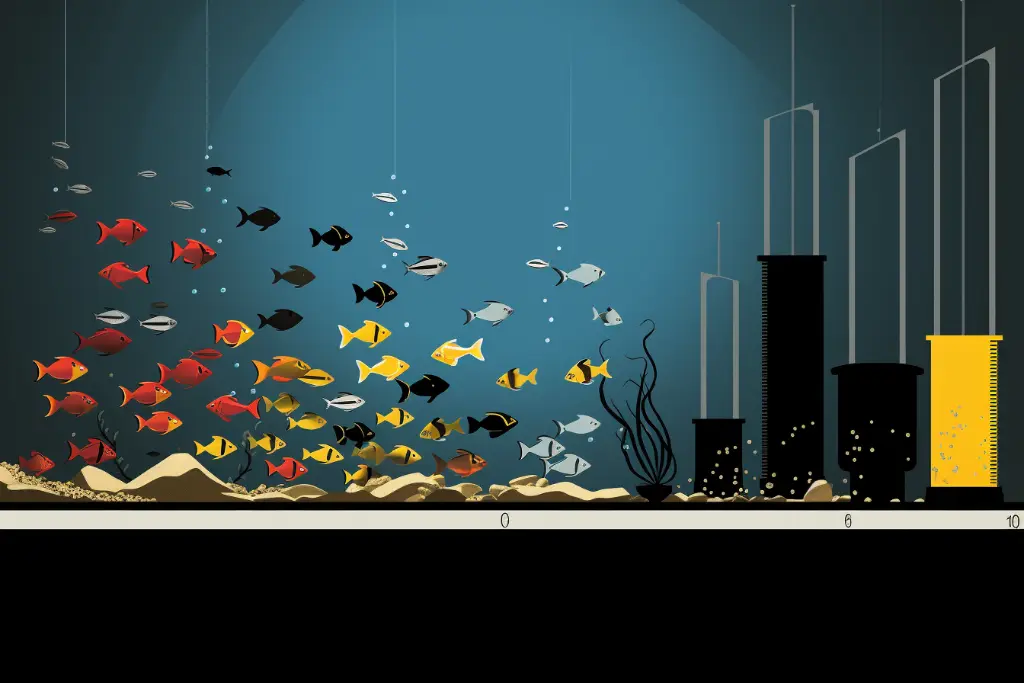 The number of angelfish and other aquatic inhabitants in the tank can also impact oxygen levels